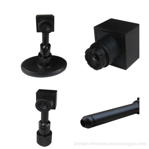 480tvl 1/4 CMOS Audio Latest Mini Security Camera with 360deg Turning Stand